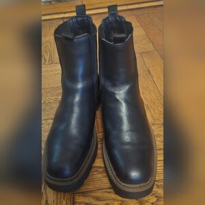 Sam Edelman Men's Black Leather Chelsea Boots